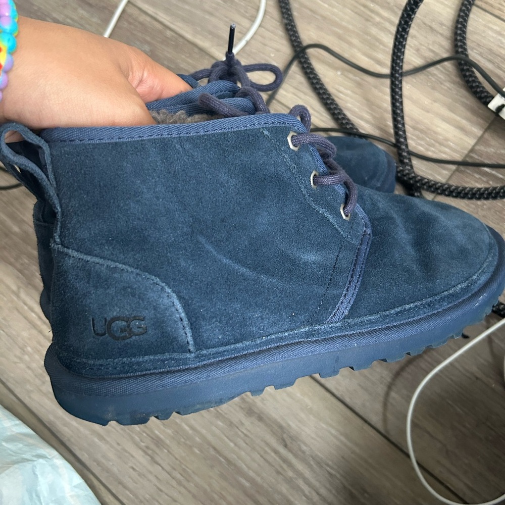 UGG Navy Suede Neumel Boot